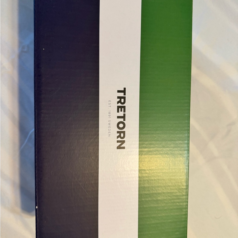 Tretorn White and Navy Shoe Box